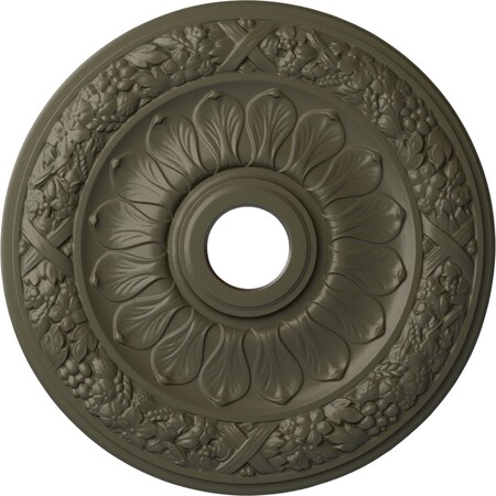 Ekena Millwork Swindon Ceiling Medallion (Fits Canopies up to 6 1/8"), 24"OD x 4"ID x 1 1/2"P, Witch Hazel CM24SWWHF